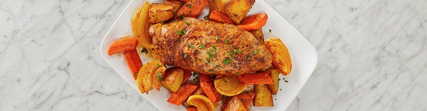 Pork Loin and Roasted Root Vegetables Recipe