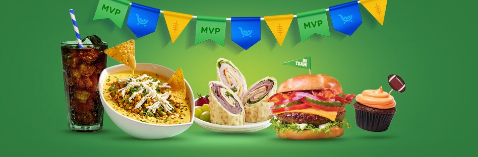 football food platter and game day snacks