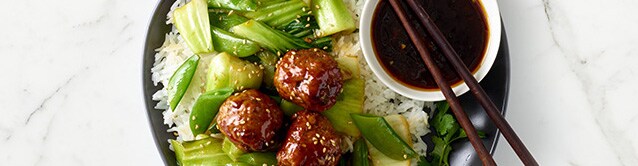 One Pan Sticky Asian Meatballs Recipe