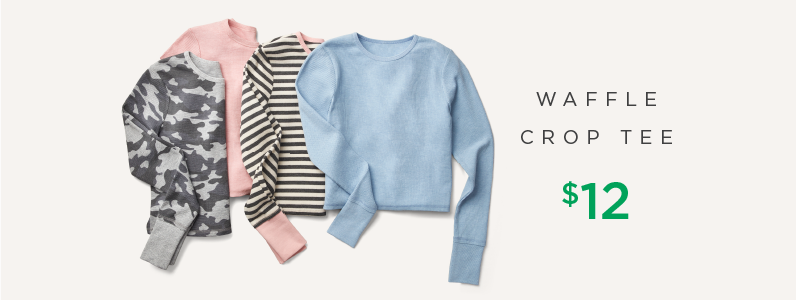 waffle crop tee waffle crop tee