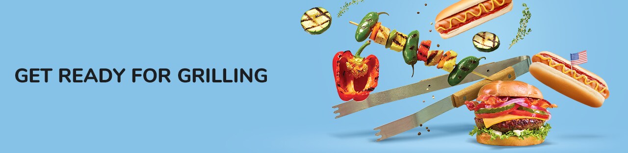 Get ready for grilling. Get ready for grilling.