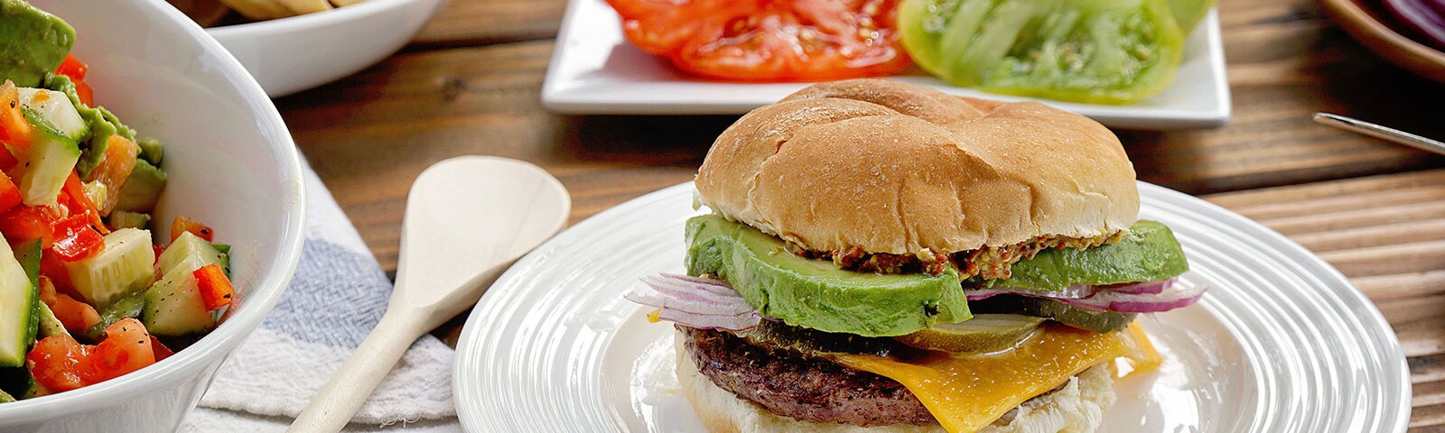 Foods Co Homemade Burger Bar Classic Toppings And Spicy
