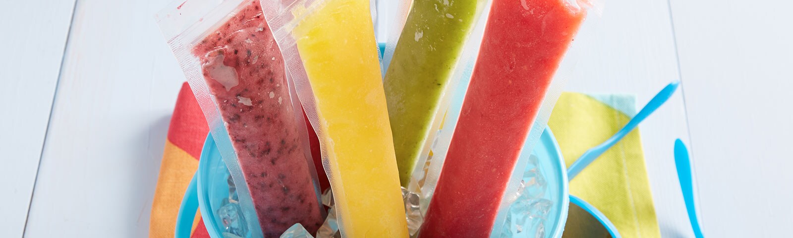 Cold popsicles for summer