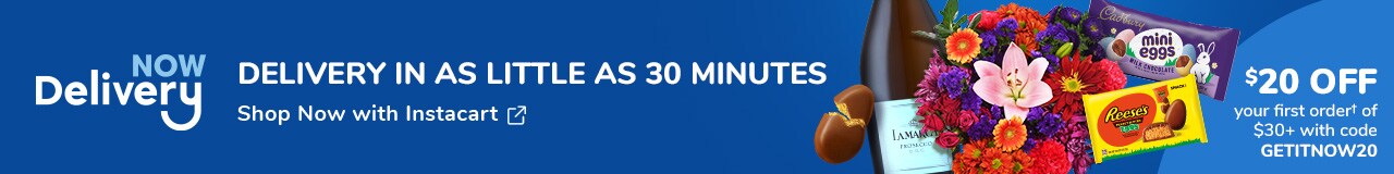 Delivery Now: Delivery in as little as 30 minutes. Shop now with Instacart.