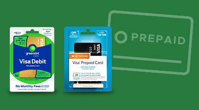 Example of prepaid card offerings at Foods Co. including but not limited to Visa debit and Visa Prepaid cards.