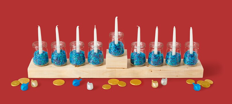 DIY Upcycled Hanukkah Menorah with Video DIY Upcycled Hanukkah Menorah with Video
